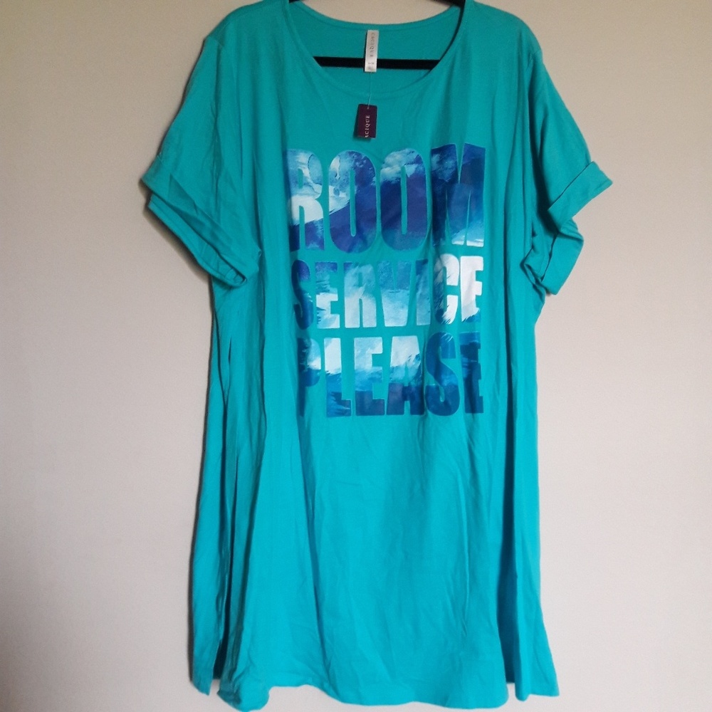 Lane Bryant NWT Cacique blue sleepshirt plus 26/28